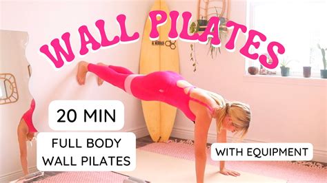 Full Body Wall Pilates Workout Min With Equipment Youtube