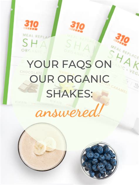 NEW Organic 310 Shakes: Answers To Your Burning Questions! | Organic shakes, This or that 
