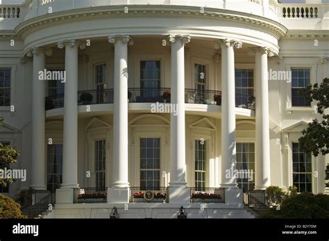 The Pillars Of The South Portico Of The White House The Truman Stock