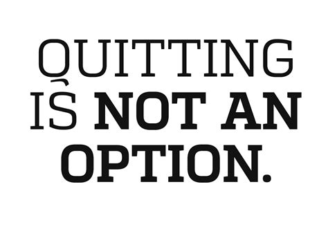 Emaille Becher Quitting Is Not An Option Personalisierbar