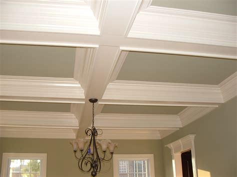 See more ideas about ceiling design, molding ceiling, false ceiling design. Coffered ceiling with detail - Crown & Trim By Design