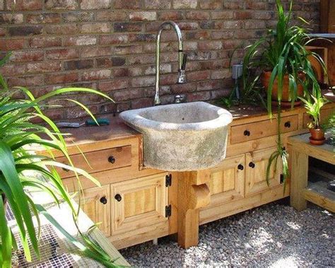 An outdoor sink station is similar to a portable outdoor sink, except it is not necessarily on wheels. 15 Most Outrageous Outdoor Kitchen Sink Station Ideas