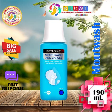 One of the irritating symptoms in addition, it also help to relieve mouth ulcer, improve oral hygiene and remove bad breathe. Betadine Mouthwash & Gargle 190 mL | Shopee Indonesia