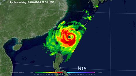 Typhoon Megi Hits Taiwan Nasa Global Precipitation Measurement Mission