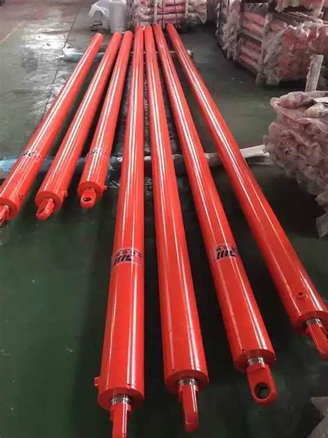 Double Acting Long Stroke Hydraulic Cylinder Telescopic With Cushioning