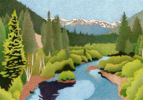 ‘mountain Landscape Colored Pencil Drawing Workshop In