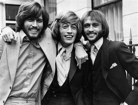 was andy gibb part of the bee gees the bee gee s ~~ robin barry maurice and andy they