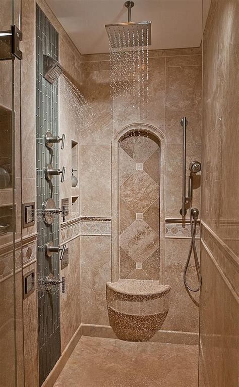This Exceptionally Designed Travertine Shower Is Just One Element Of