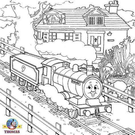 Use a solid blue and paint in red outlines for the door and bumper strip. Free Coloring Pages For Boys Worksheets Thomas The Train ...
