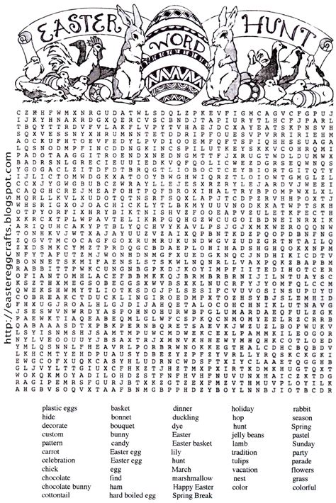 This post may contain affiliate links. Easter Word Search Puzzle | Easter Egg Crafts