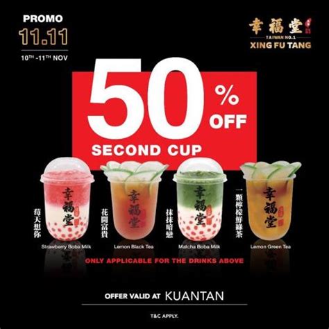 Image via it's about food! Xing Fu Tang Kuantan 11.11 Single Day Sale 50% OFF 2nd Cup ...