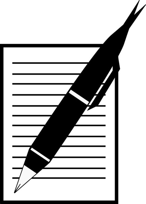 Are you searching for writing paper png images or vector? pen writing on paper clipart - Clipground