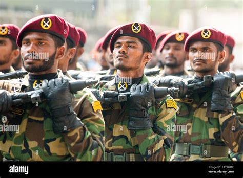 Sri Lanka 04th Feb 2020 Sri Lankan Army Commandos March In The