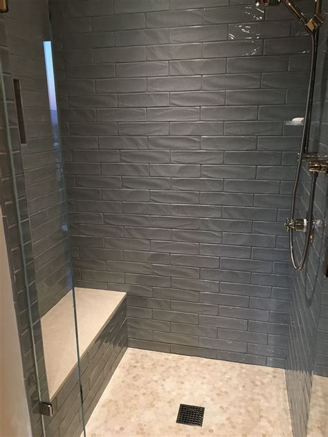 Grey Subway Tile Shower Grey Bathroom Floor Gray Shower Tile Subway