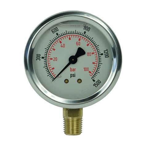 Pressure And Vacuum Gauges Pressure Gauge 1500 Psi Hydracheck