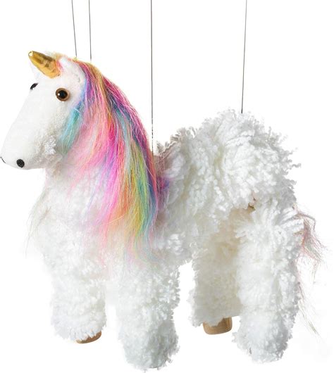Buy Rainbow Mane Magical Unicorn Marionette Yarn Puppet White Online At