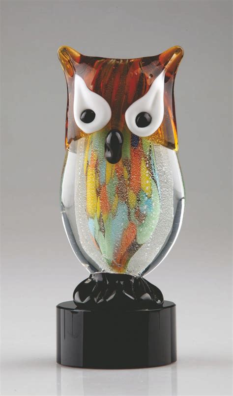 Colored Owl Handmade Crystal Awards Glass Awards Crystal Awards