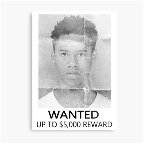 Tay K Wanted Poster Freetayk Metal Print For Sale By Lewisak47