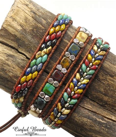 Jun 07, 2021 · braided string bracelets have a special place in our hearts, but they're as fleeting as a week at summer camp. BEADED LEATHER WRAP Bracelet-Picasso Superduos-Boho Leather Wrap-Boho-Hippie-Bohemian Jewelry ...