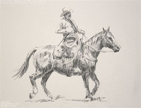 Western Cowboy Drawings At Explore Collection Of