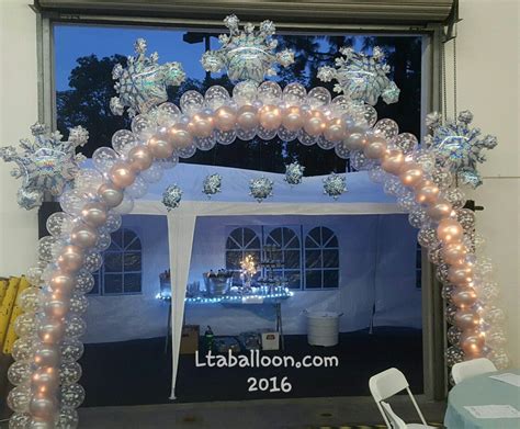 Snowflake Winter Wonderland Balloon Arch Balloon Decorations Winter