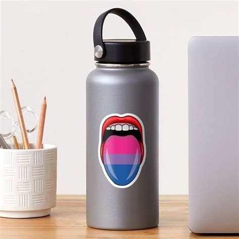 Bisexual Mouth Sticker By Divergentminds Redbubble