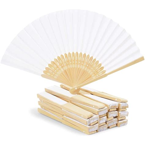 24 Pack Bamboo Hand Fans For Women 8 Inch Folding Ubuy India