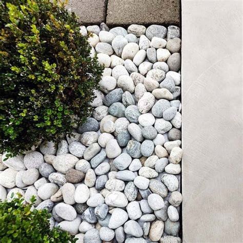 White River Rock Landscaping Ideas ~ Top 50 Best River Rock Landscaping