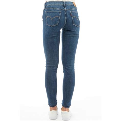 Levis Damen 710 Super Skinny Jeans Dunkelblau