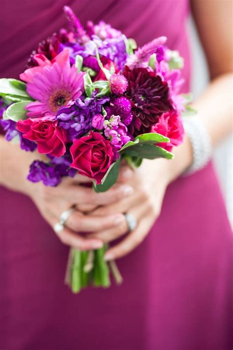 Pin By Your Wedding Place On Wedding Bouquets Magenta Wedding Spring