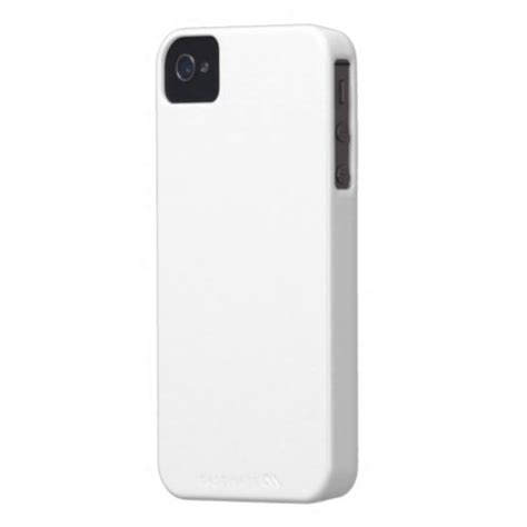 Plain White Color Iphone 44s Case Mate Case Iphone 4 Case Mate Case