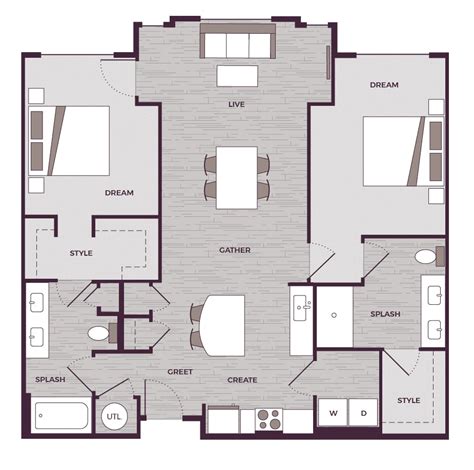 Studio 1 2 And 3 Bedroom Apartments In Cary Floor Plans