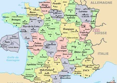 Découvrez notre carte de france interactive. La carte de France avec ses régions - Arts et Voyages