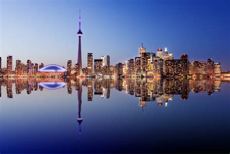 Toronto City Skyline At Twilight Canada Uk Lifestyle Magazine