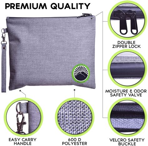 Enjoy Native Smell Proof Bag with Lock - Odor Proof Bag - Dog Tested Bags - Best Odor Proof 