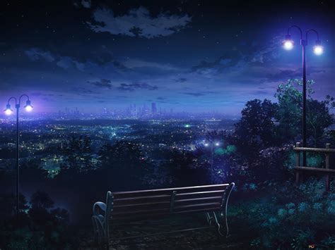 27 Night Beautiful Anime Scenery Wallpaper Anime Wallpaper