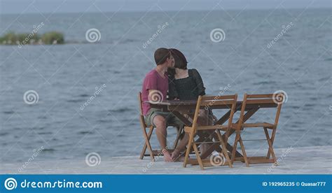Kiss Off The Coast Stock Image Image Of Love Affectionate