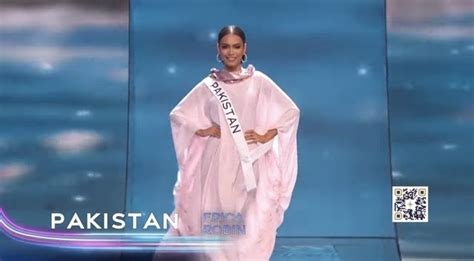 miss universe 2023 erica robin from pakistan creates history in burkini