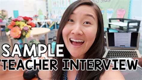Sample Teacher Interview Including Questions And Answers Youtube