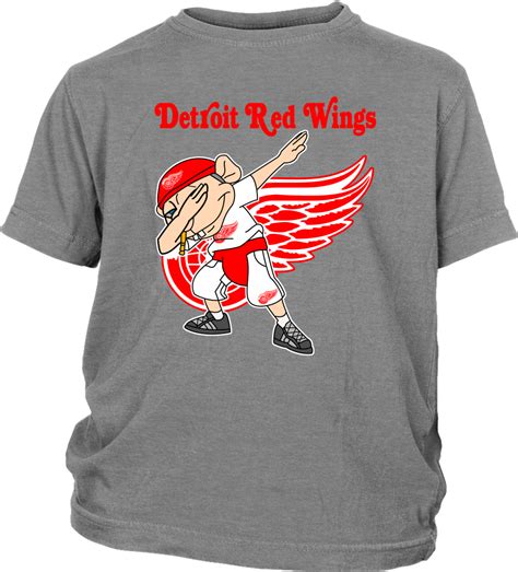 Download Detroit Red Wings Jeffy Dabbing Super Mario Logan Hockey