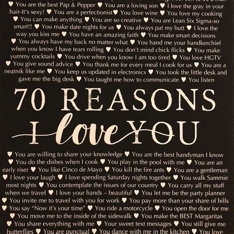 50 Reasons Why We Love You 50th Birthday Present 30th 40th Etsy In