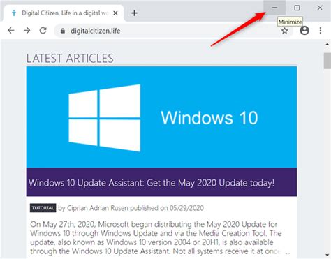 7 Ways To Minimize And Maximize Apps In Windows 10 Digital Citizen