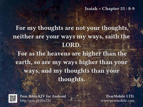 Isaiah 558 9 Kjv For My Thoughts Are Not Your Thoughts Neither Are
