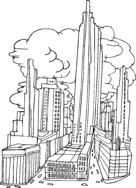 New York City Picture Coloring Page New York City Picture Coloring