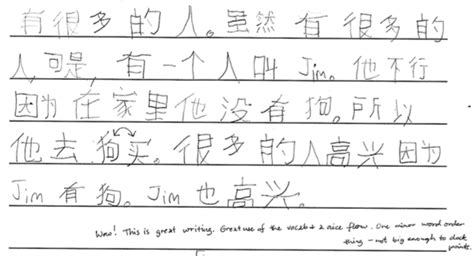 Chinese 1 Semester 2 Exam Essays Ignite Language