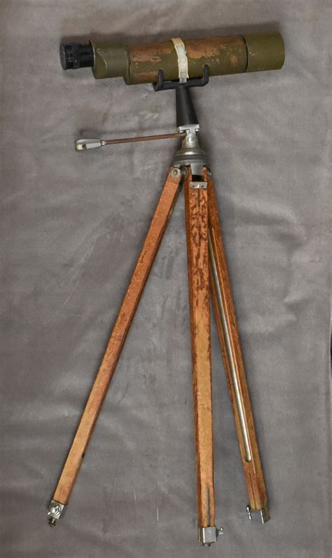 Wwii M48 Bausch And Lomb Us Military Spotting Scope On Tripod