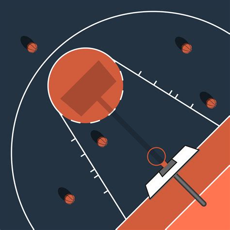 Basketball Court Outdoor Simple Flat Illustration 259699 Vector Art At