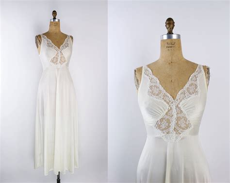 70s Olga Nightgown Ivory Slip Dress Wedding Slip 1970s Etsy Night Gown Vintage