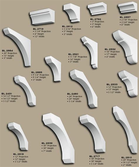 Polyurethane Simple Unframed Brackets Page 1 From Vintage Woodworks