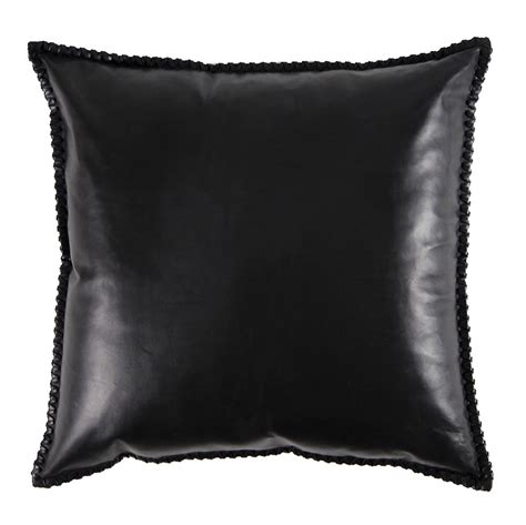 Whipstitch Edge Leather Pillow Pfeifer Studio